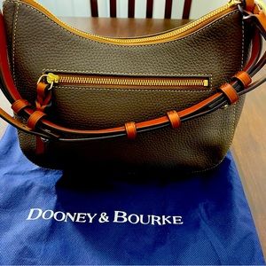 Dooney & Bourke Pebble Leather Small Kiley Hobo - Color - Elephant (Grey)